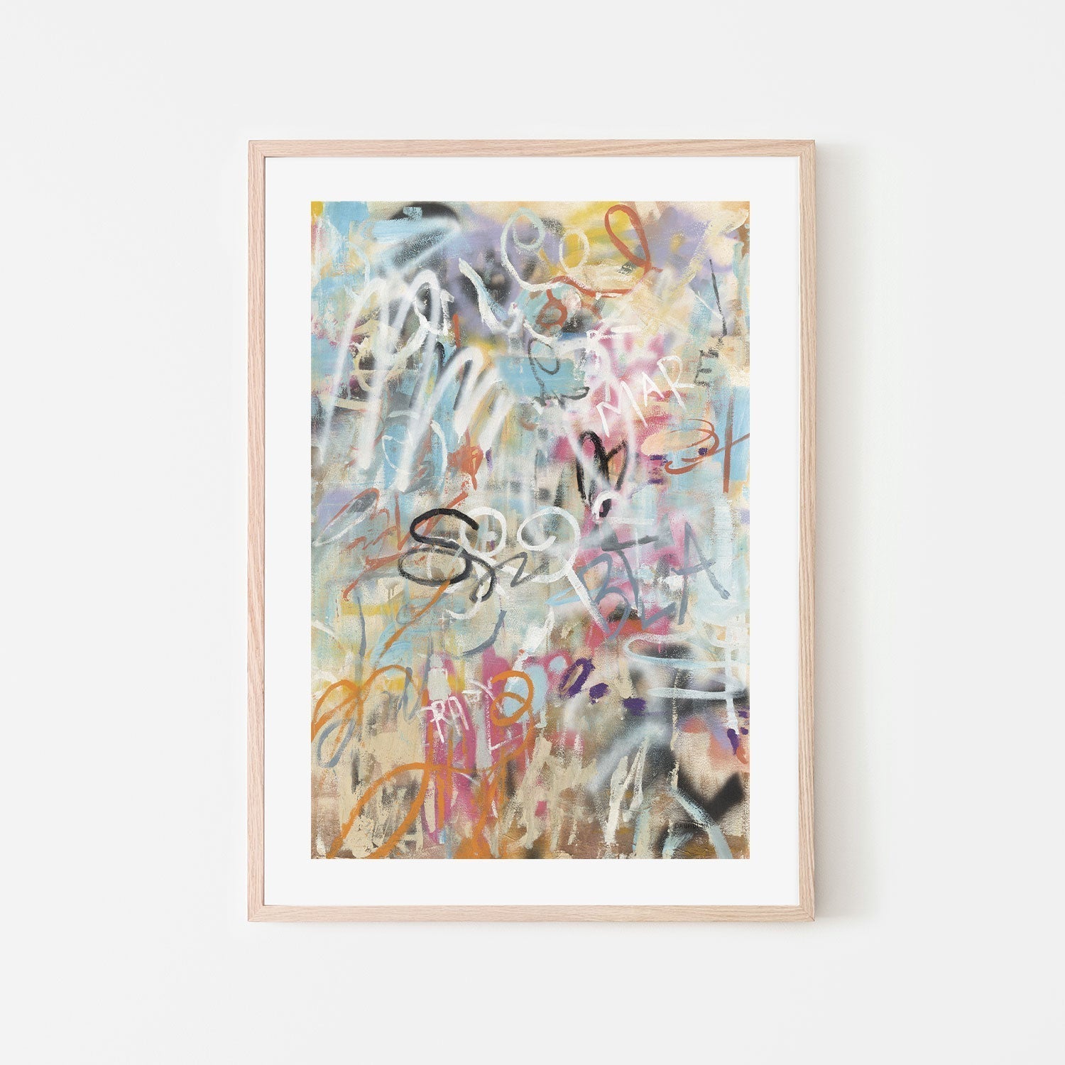 wall-art-print-canvas-poster-framed-Graffiti Love, Style B , By Danhui Nai-GIOIA-WALL-ART