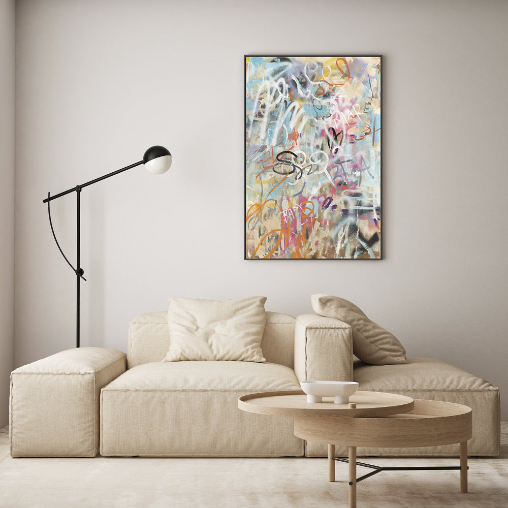 wall-art-print-canvas-poster-framed-Graffiti Love, Style B , By Danhui Nai-GIOIA-WALL-ART