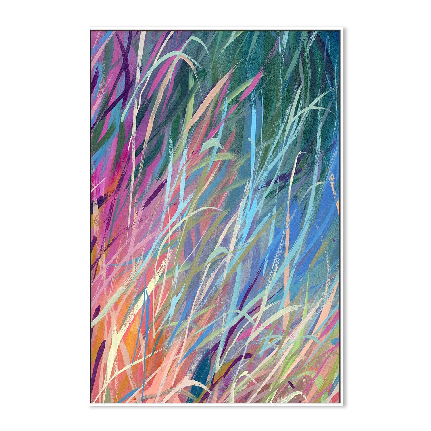 wall-art-print-canvas-poster-framed-Grassy neons-5