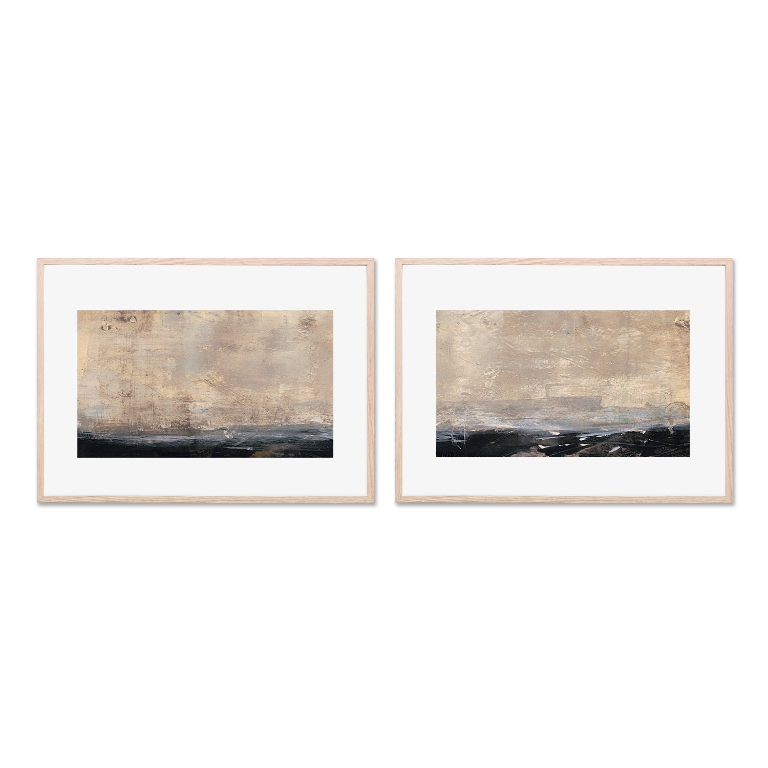 wall-art-print-canvas-poster-framed-Gray Sky Abstract, Style A & B, Set Of 2 , By Aubrey-6
