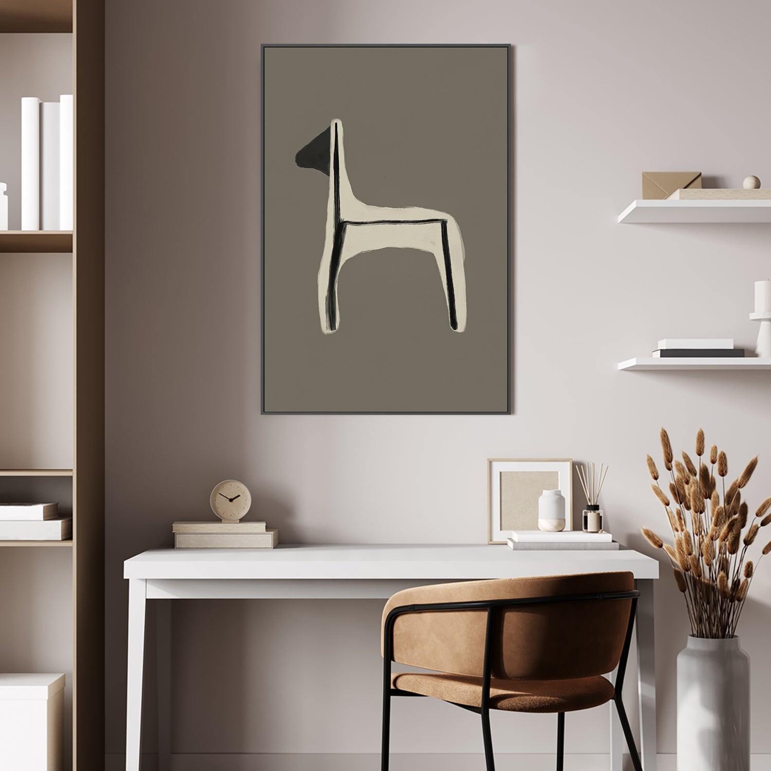 wall-art-print-canvas-poster-framed-Grazing , By Rohan Sharma-7
