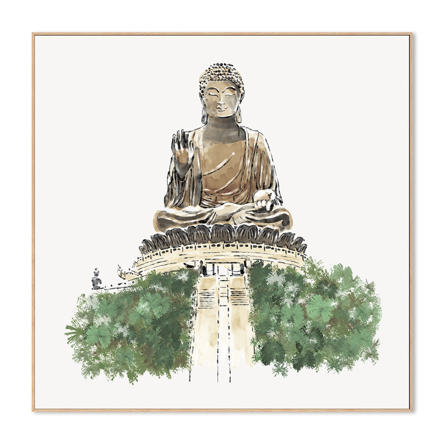 wall-art-print-canvas-poster-framed-Great Buddha-4