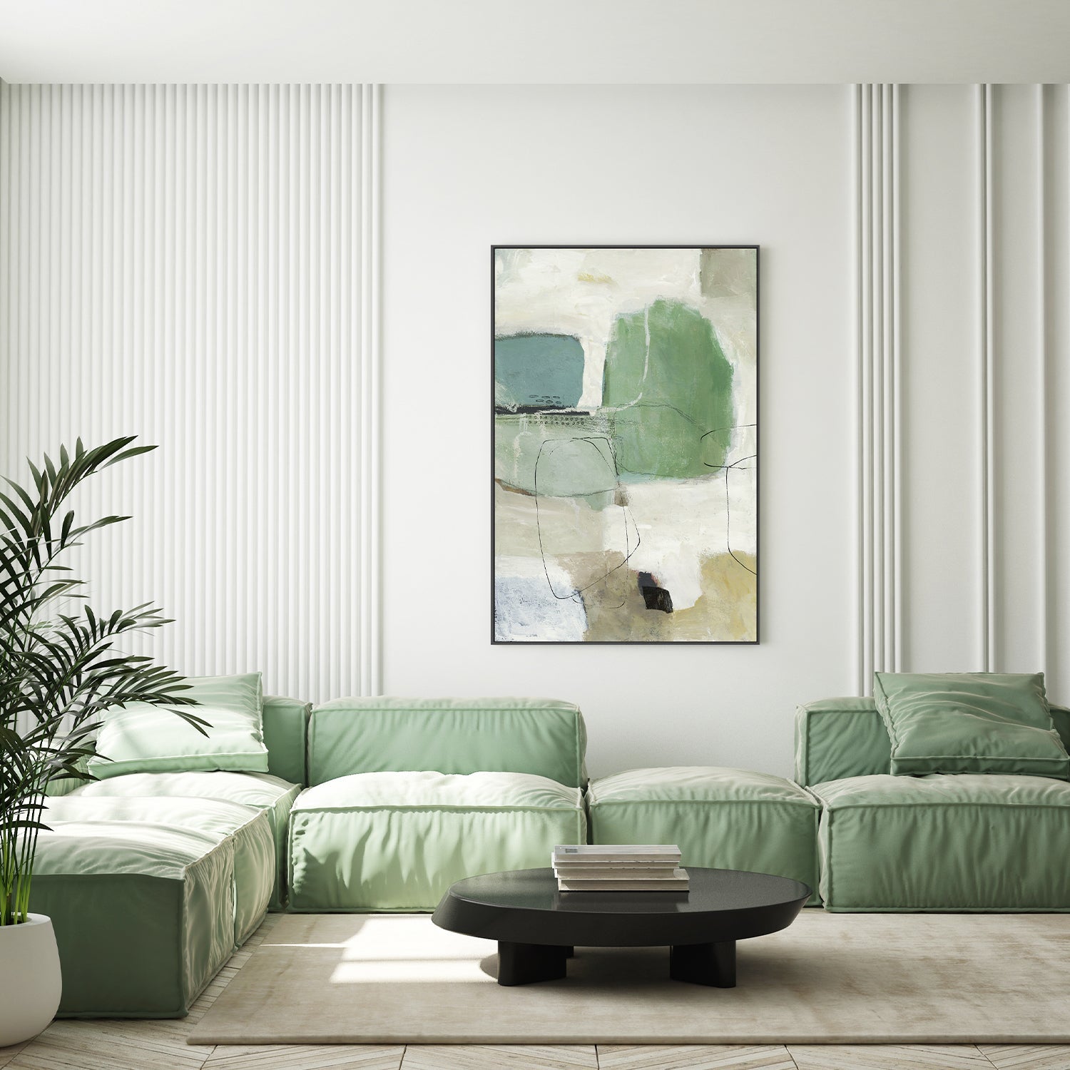 wall-art-print-canvas-poster-framed-Green Azure-7