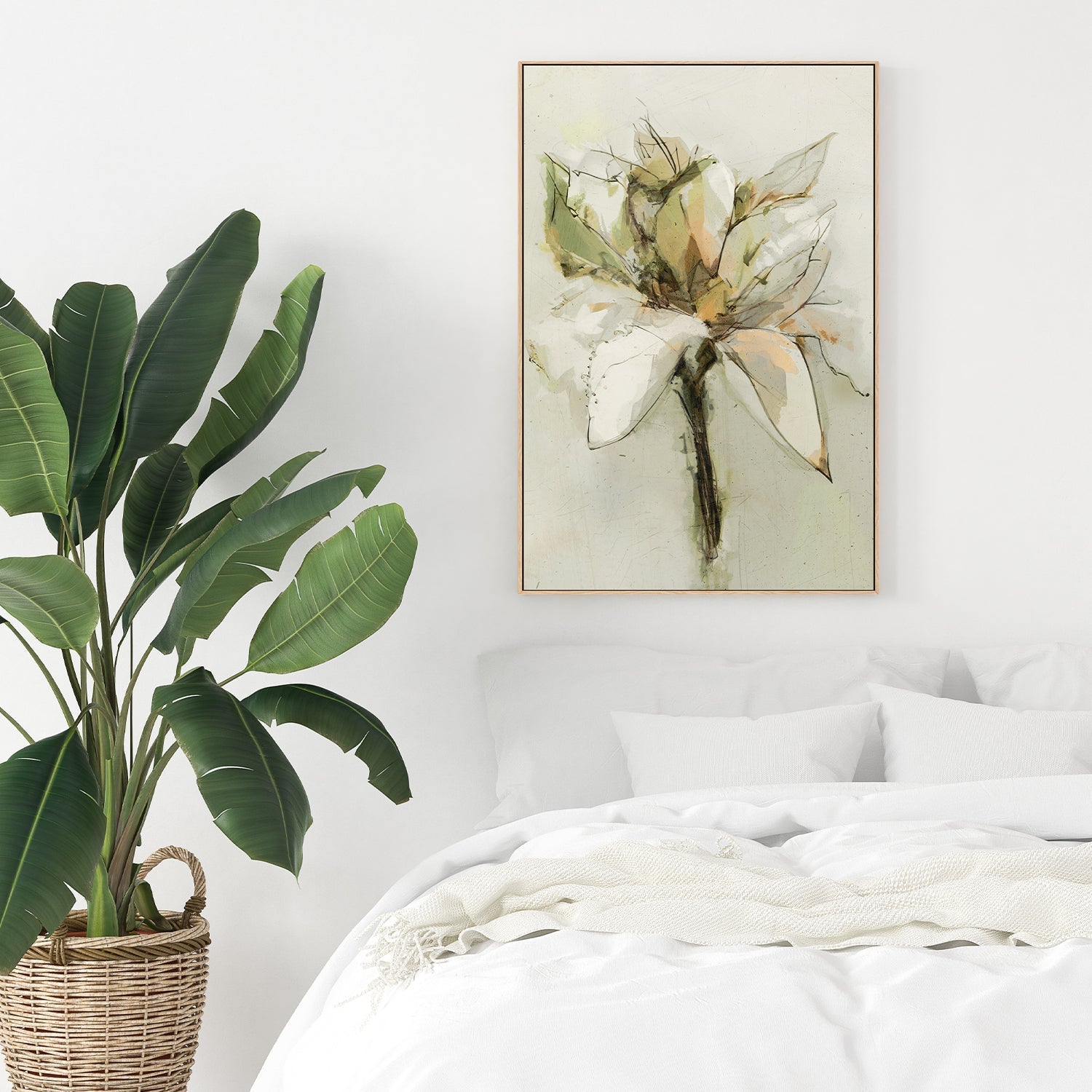 wall-art-print-canvas-poster-framed-Green Bloom , By Dear Musketeer Studio-8