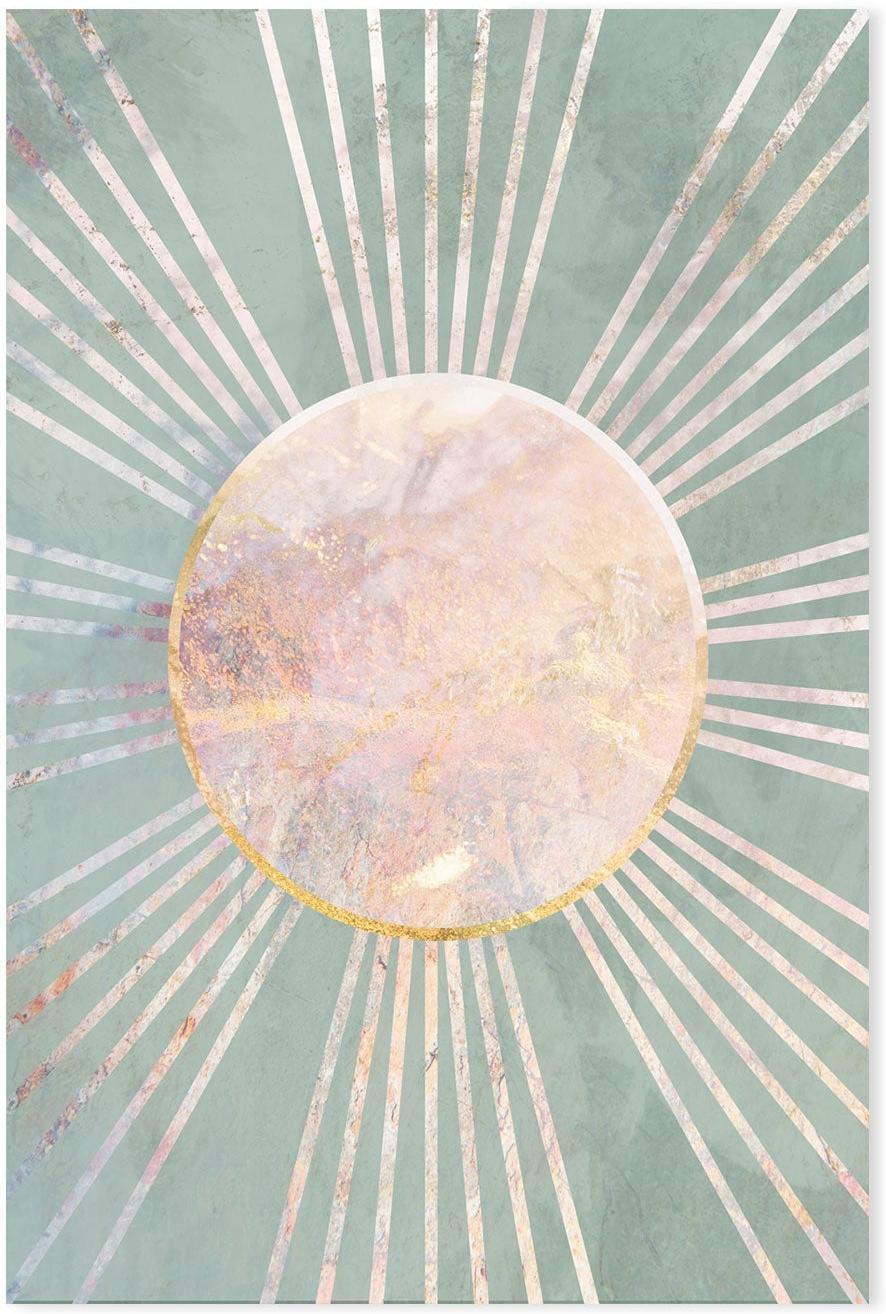 wall-art-print-canvas-poster-framed-Green Boho Sun, Style B , By Sarah Manovski-GIOIA-WALL-ART