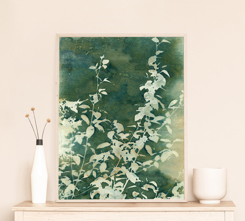 wall-art-print-canvas-poster-framed-Green Bouquet-by-Krista Mccurdy-Gioia Wall Art