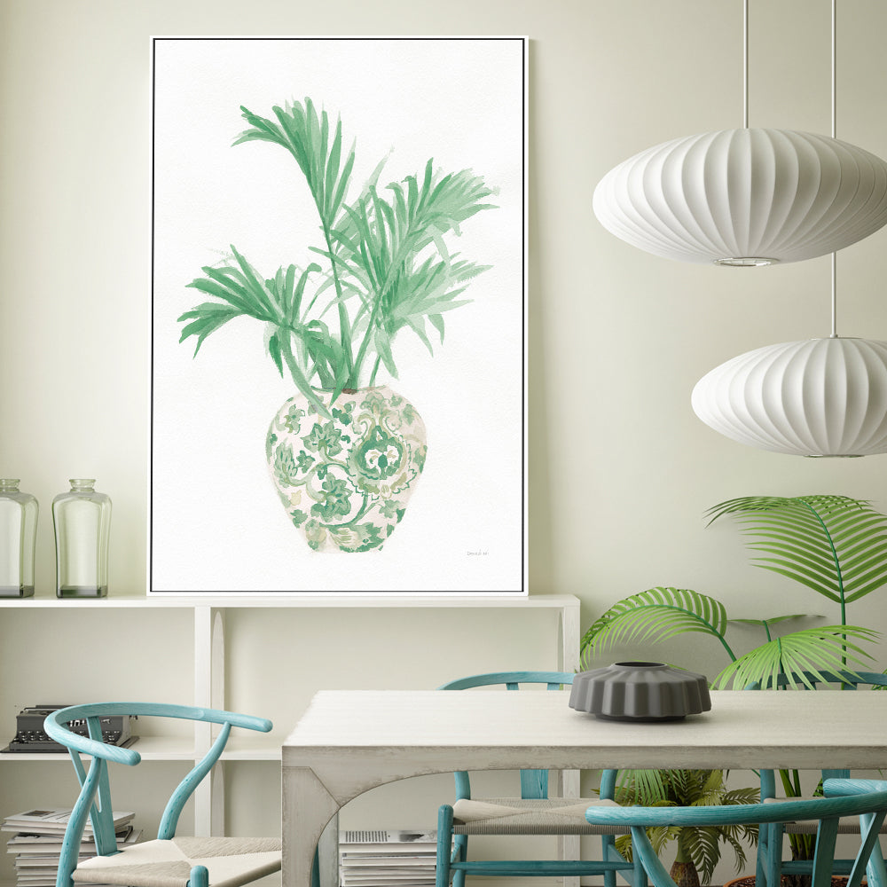 wall-art-print-canvas-poster-framed-Green Chinoiserie, Style A , By Danhui Nai-GIOIA-WALL-ART