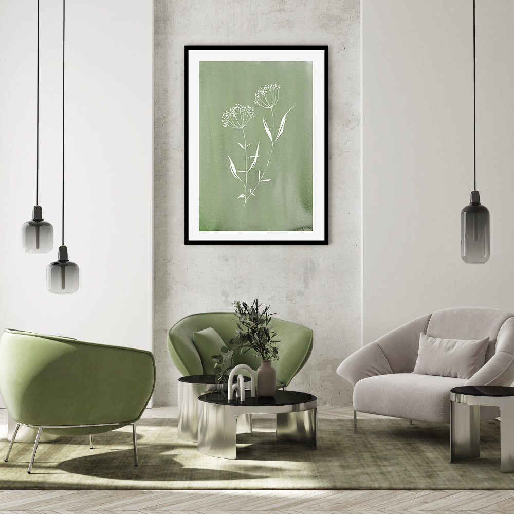 wall-art-print-canvas-poster-framed-Green Cottage Wildflowers , By Katrina Pete-GIOIA-WALL-ART