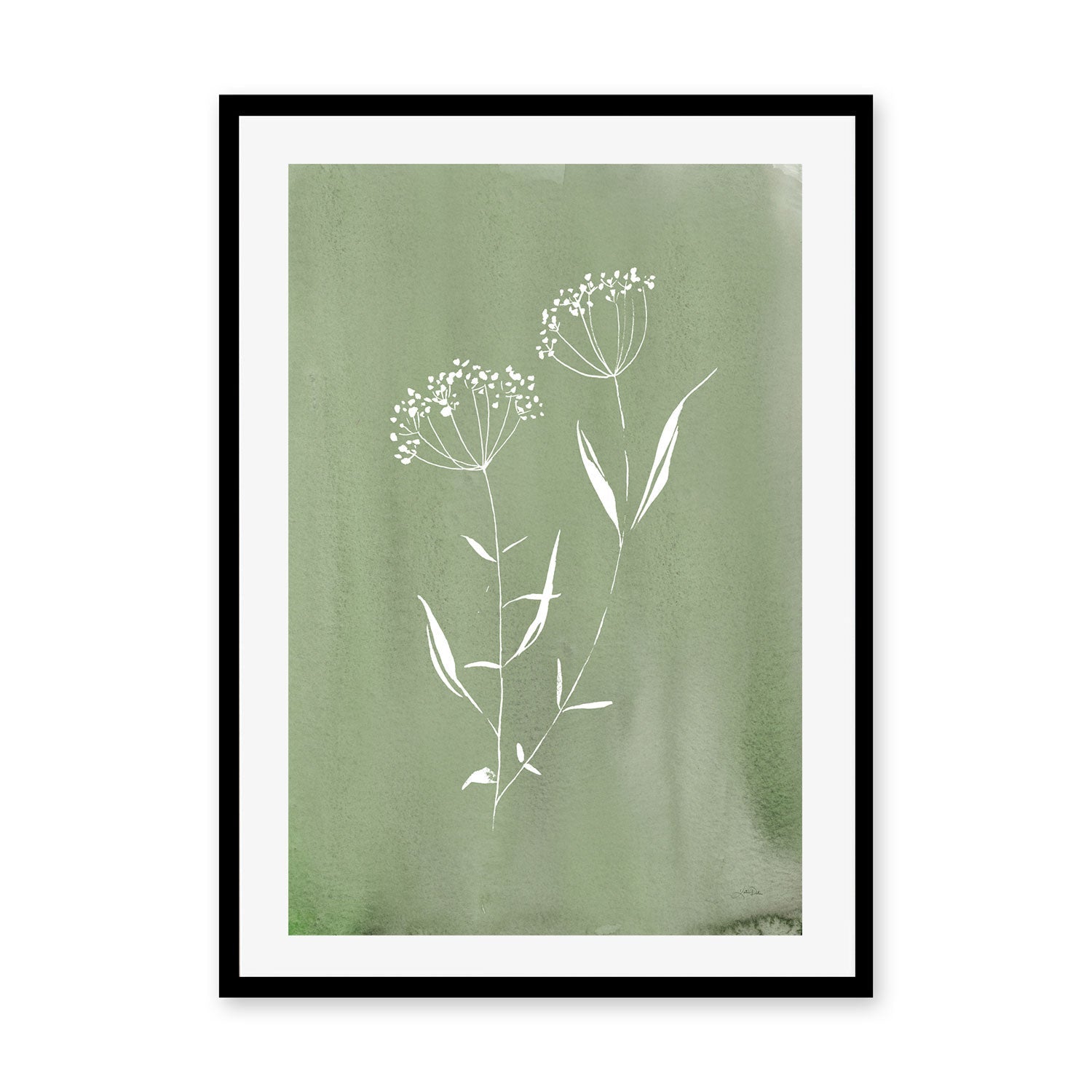wall-art-print-canvas-poster-framed-Green Cottage Wildflowers , By Katrina Pete-GIOIA-WALL-ART