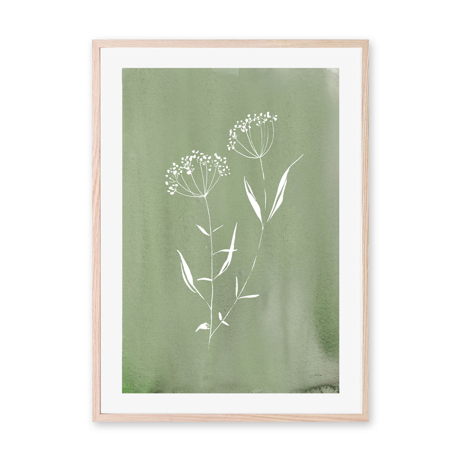 wall-art-print-canvas-poster-framed-Green Cottage Wildflowers , By Katrina Pete-GIOIA-WALL-ART