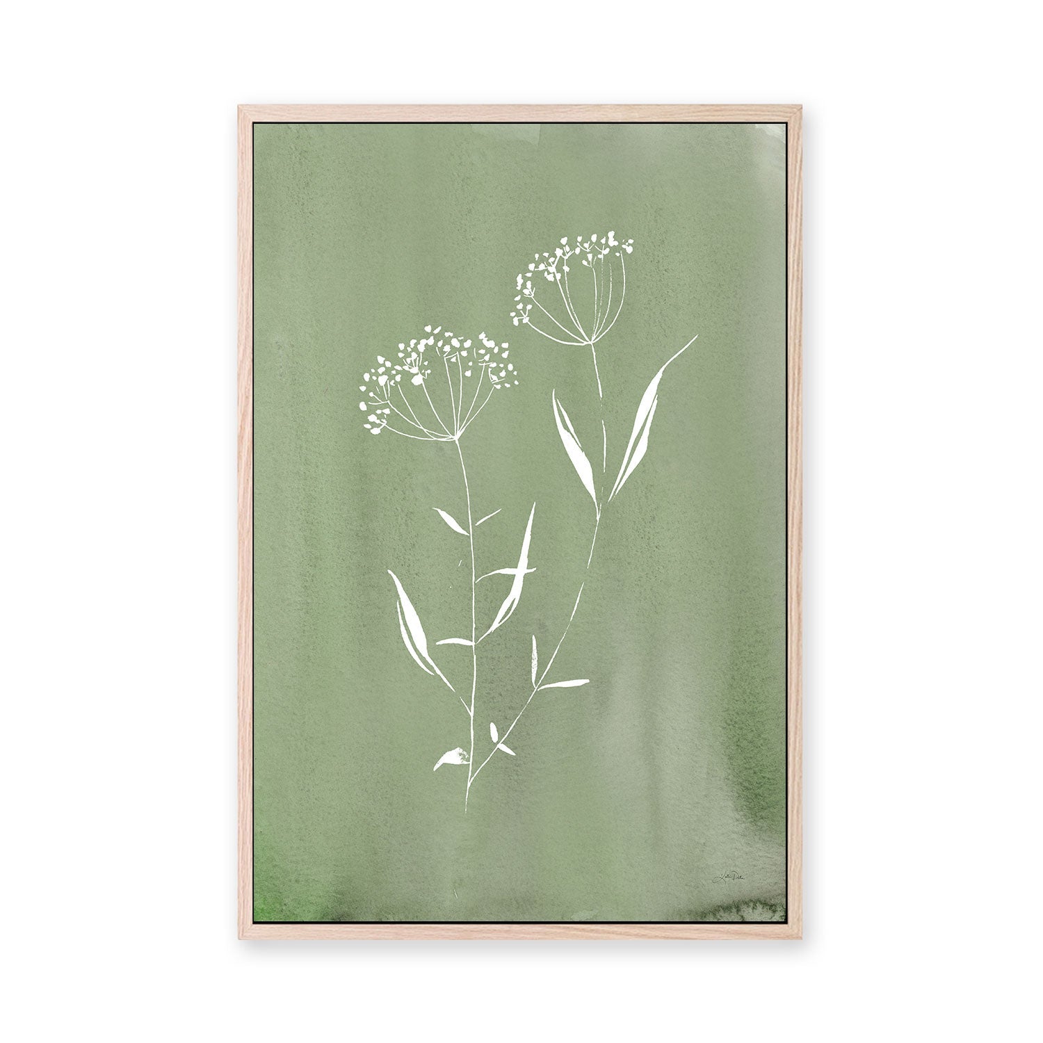 wall-art-print-canvas-poster-framed-Green Cottage Wildflowers , By Katrina Pete-GIOIA-WALL-ART