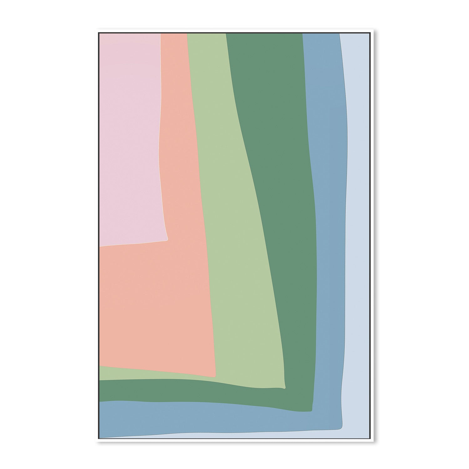 wall-art-print-canvas-poster-framed-Green Cut Out, Style B , By JL Design-5