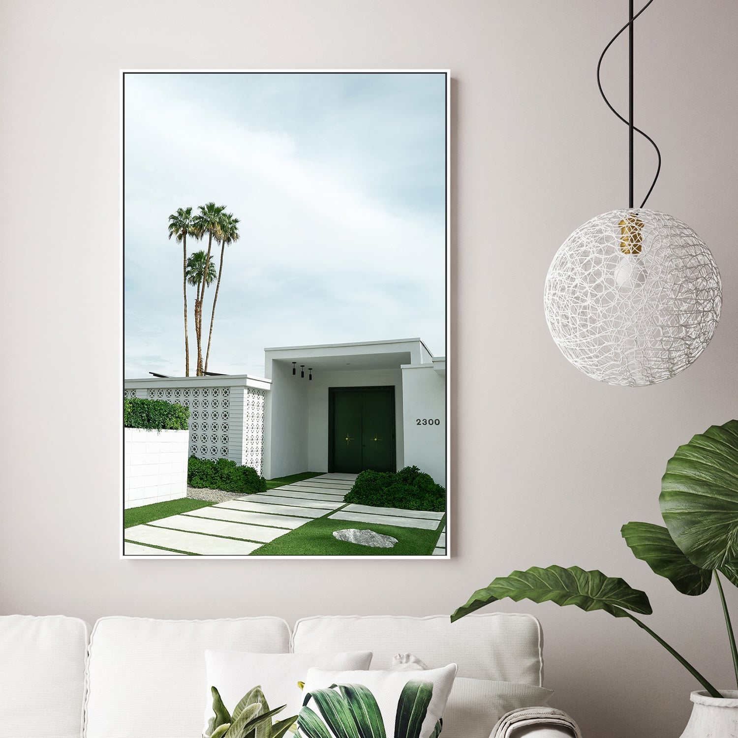 wall-art-print-canvas-poster-framed-Green Door , By Tricia Brennan-3