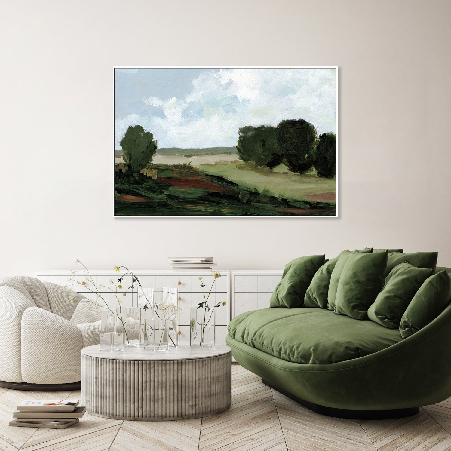 wall-art-print-canvas-poster-framed-Green Grove-by-Pamela Munger-Gioia Wall Art