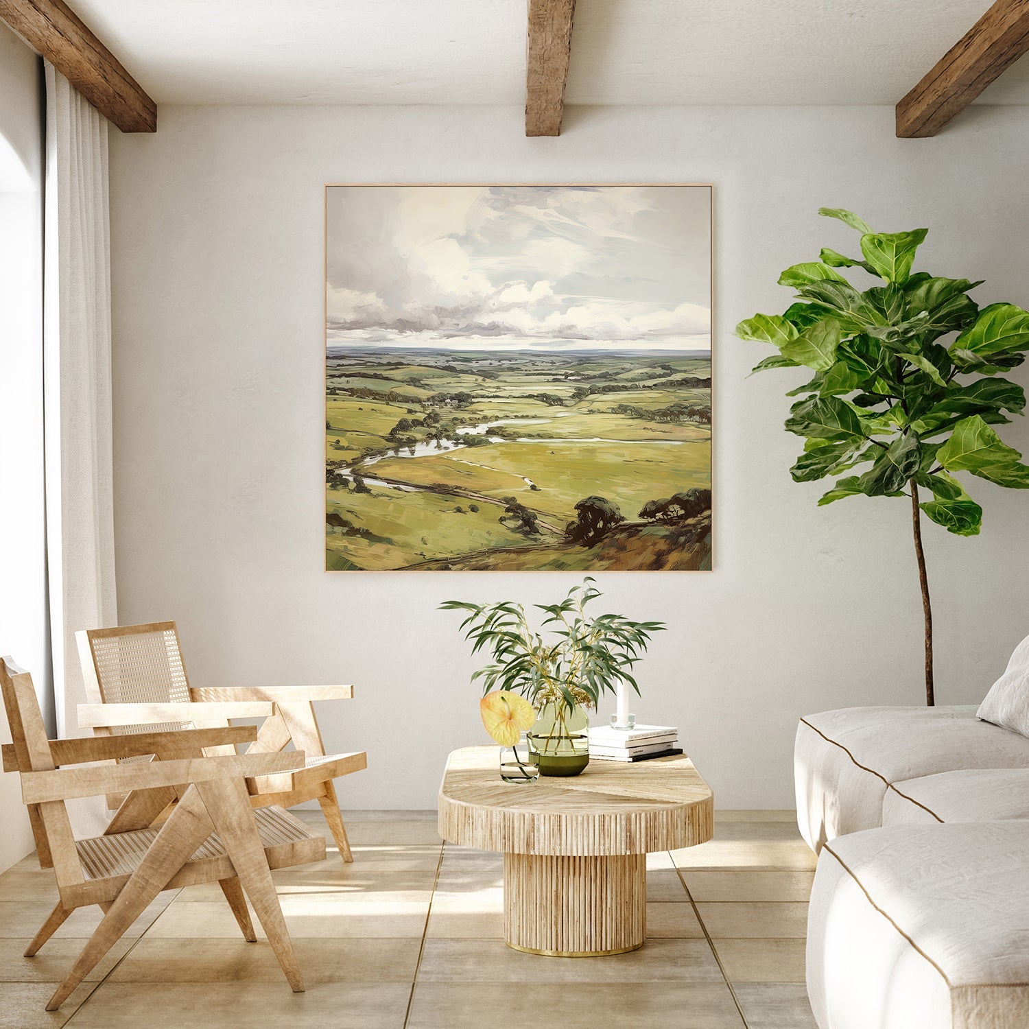 wall-art-print-canvas-poster-framed-Green Hill Vista , By Raymond Powers-7