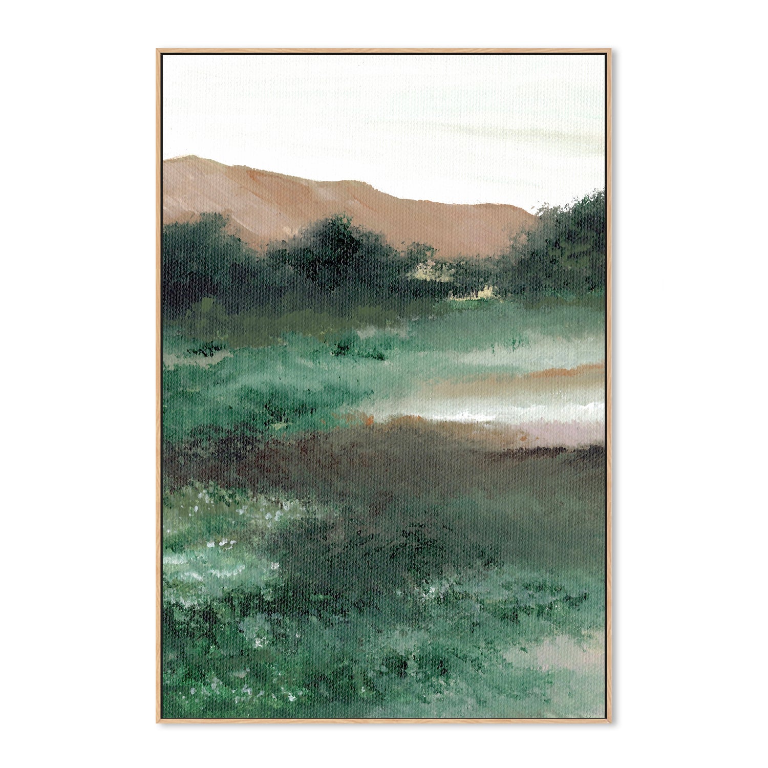 wall-art-print-canvas-poster-framed-Green Landscape , By Nikita Jariwala-4