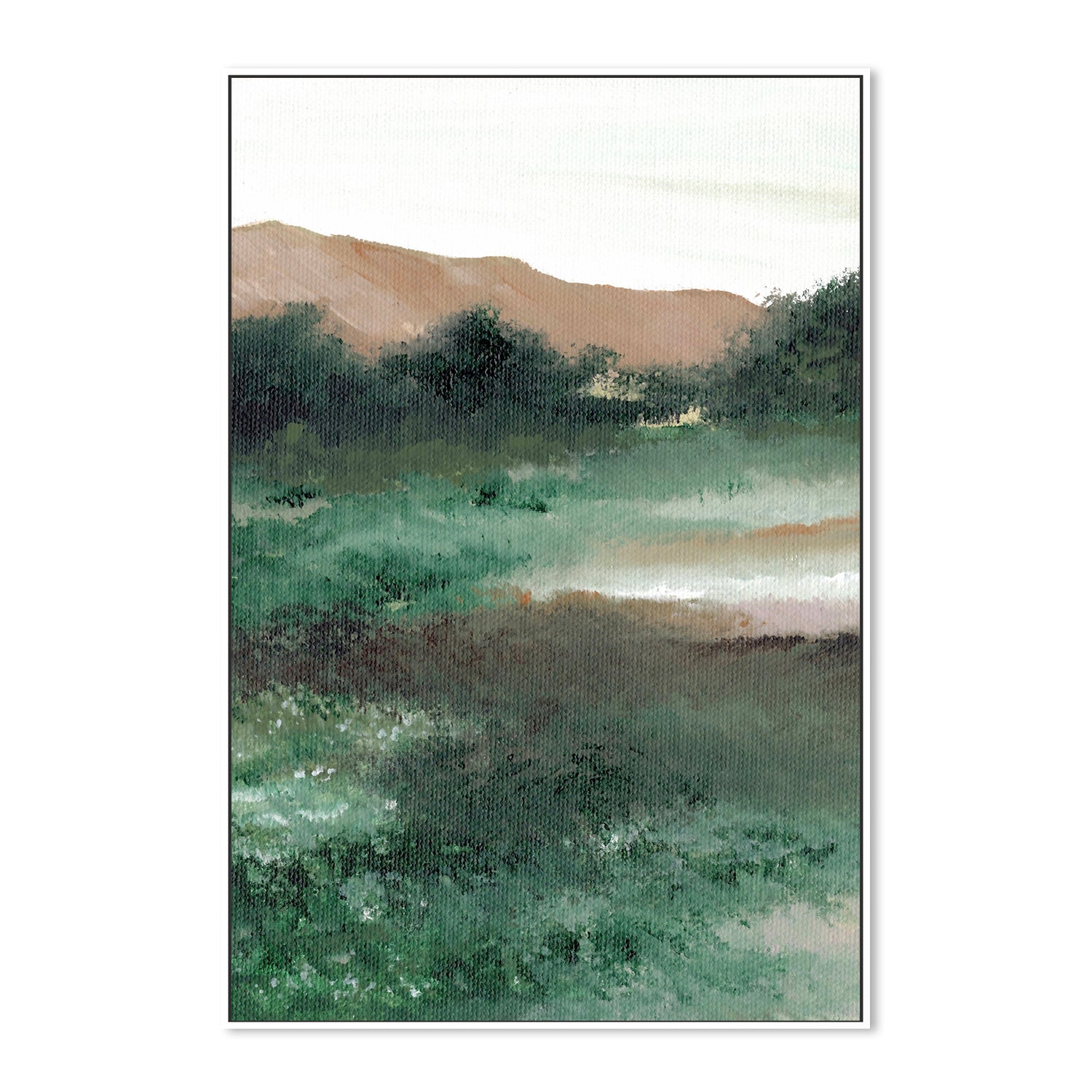 wall-art-print-canvas-poster-framed-Green Landscape , By Nikita Jariwala-5