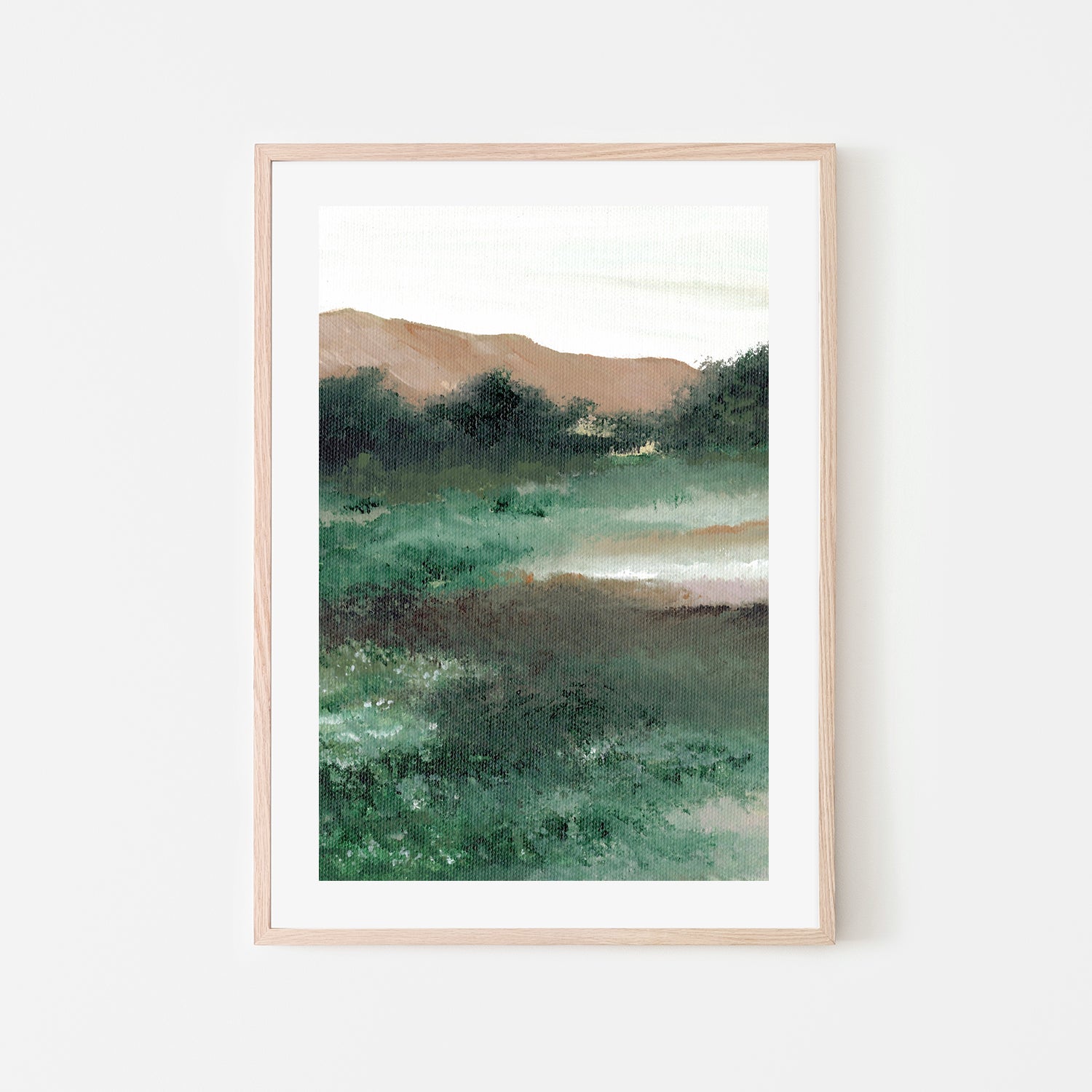 wall-art-print-canvas-poster-framed-Green Landscape , By Nikita Jariwala-6