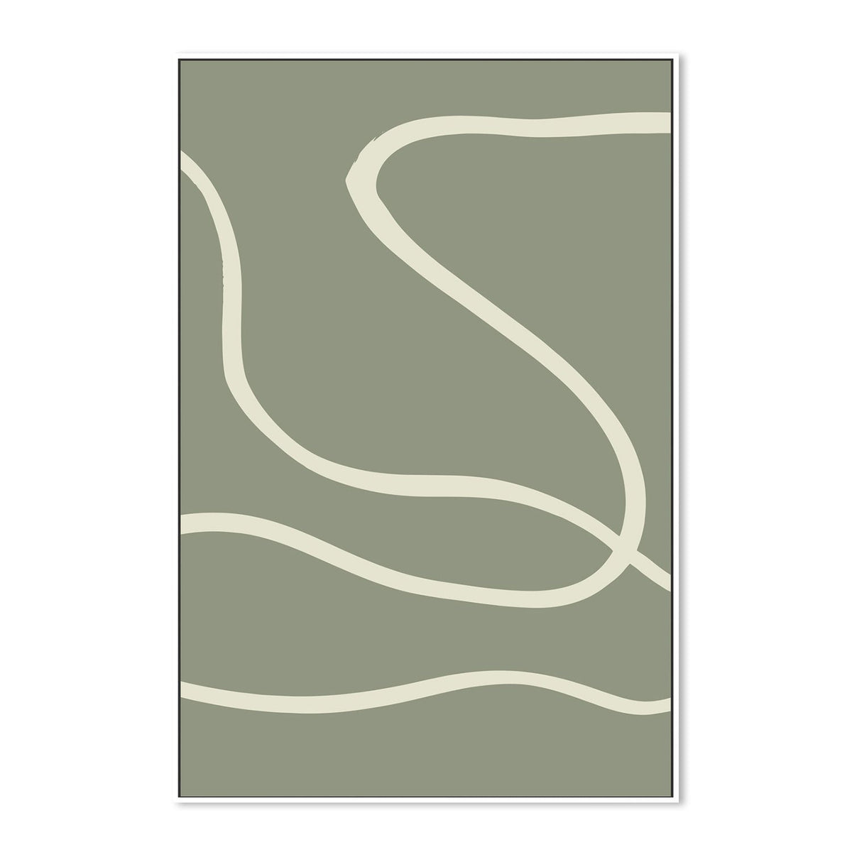 wall-art-print-canvas-poster-framed-Green Line, Style B-GIOIA-WALL-ART