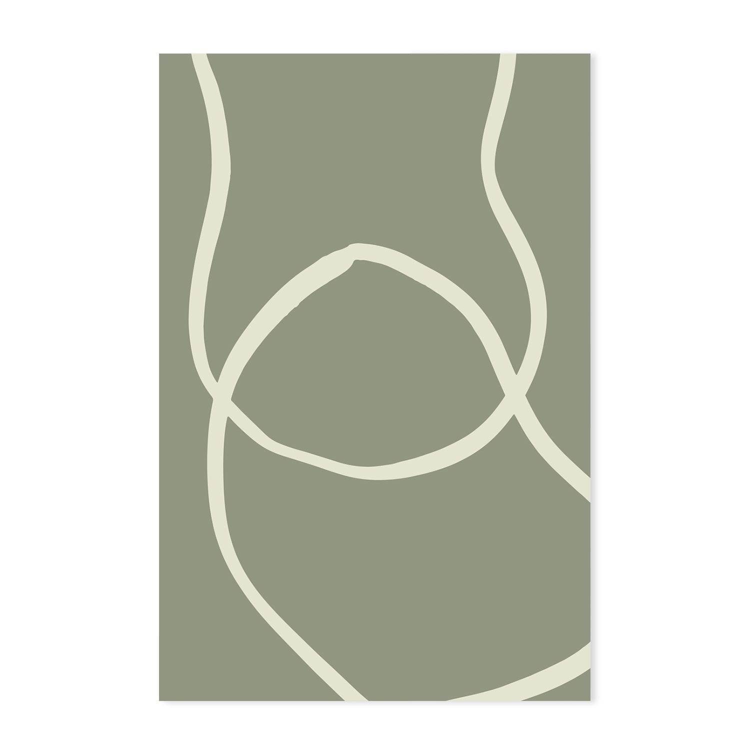 wall-art-print-canvas-poster-framed-Green Line, Style C-GIOIA-WALL-ART