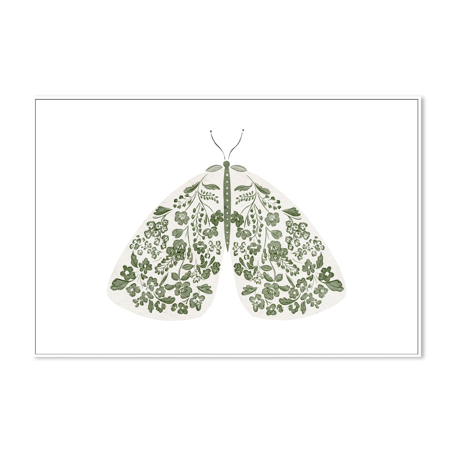 wall-art-print-canvas-poster-framed-Green Moth , By Leah Straatsma-5