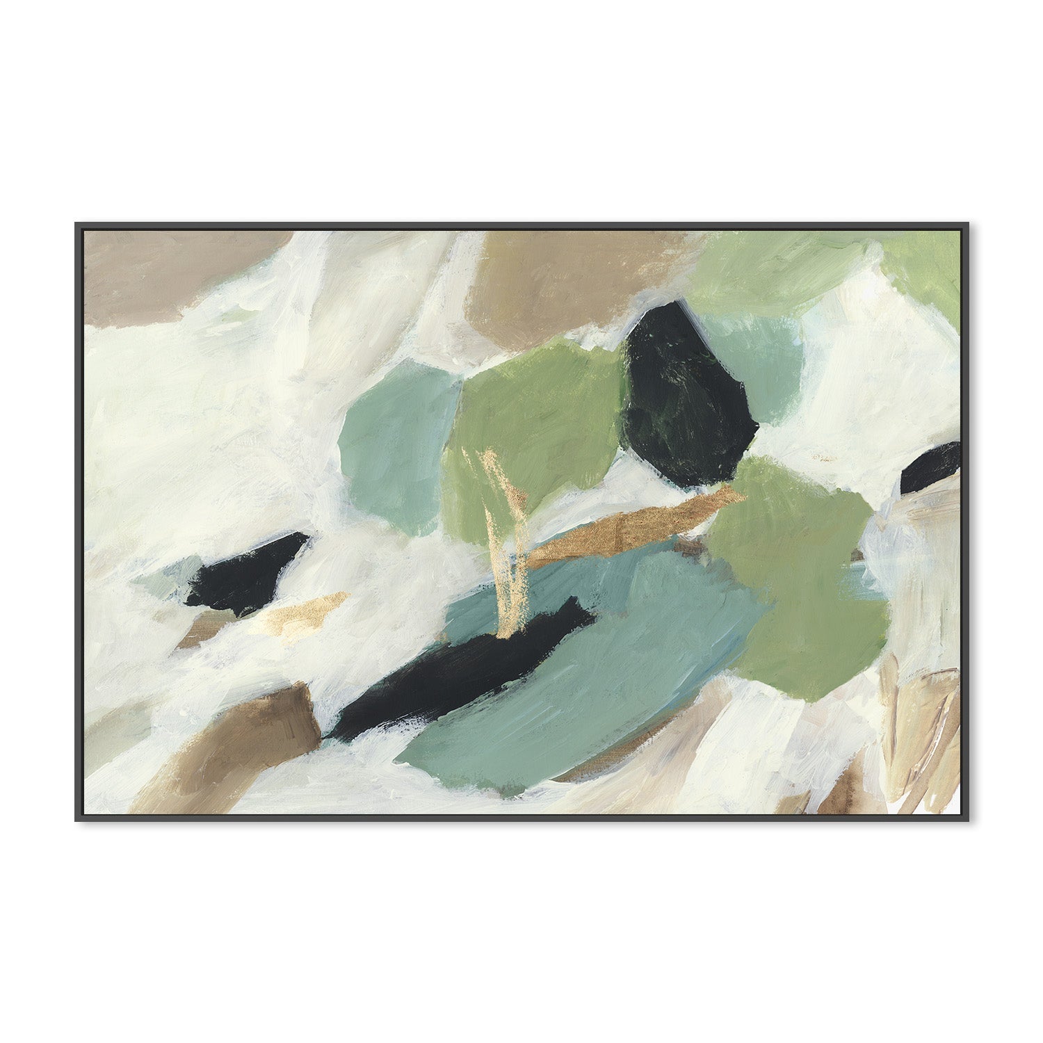 wall-art-print-canvas-poster-framed-Green Serenity-3