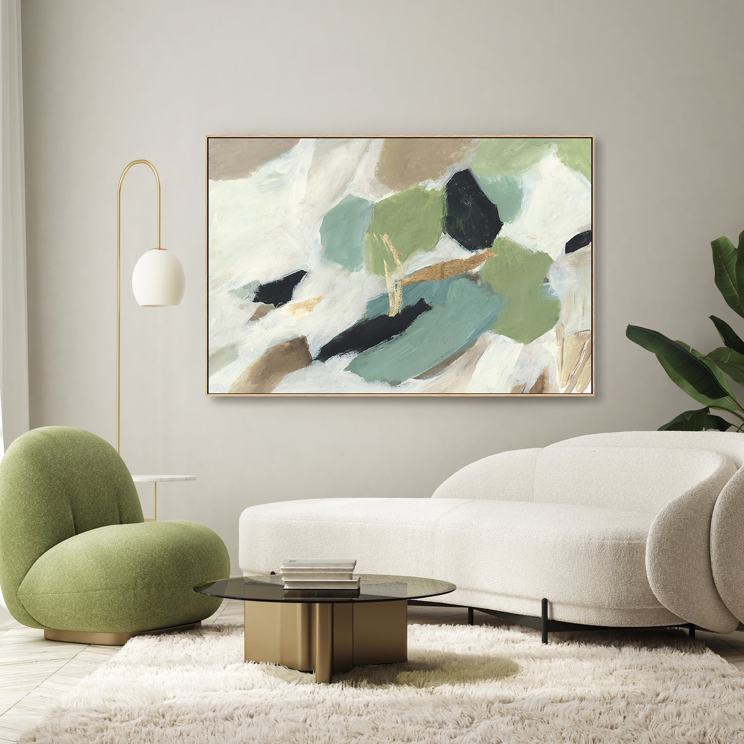 wall-art-print-canvas-poster-framed-Green Serenity-7