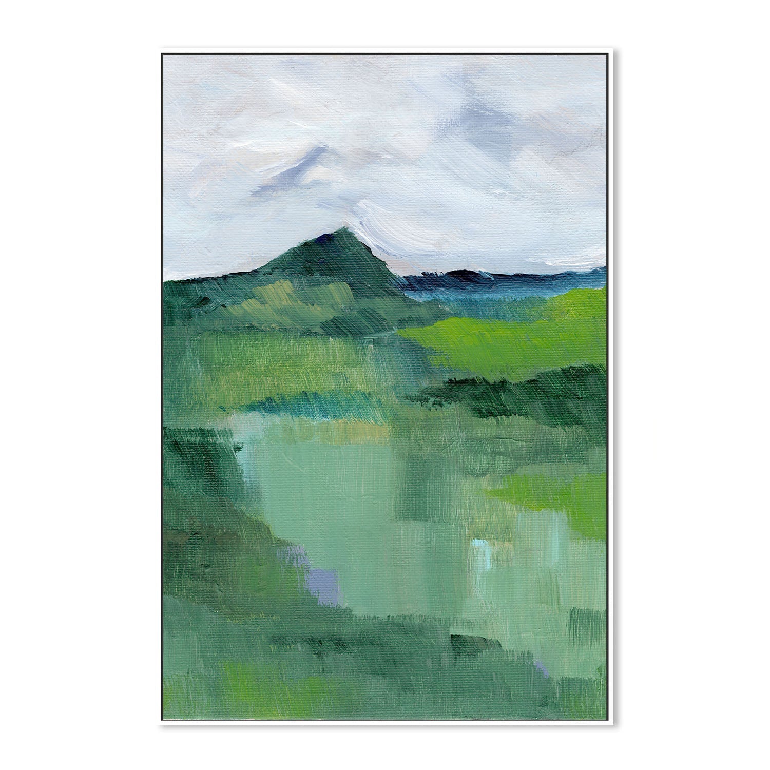wall-art-print-canvas-poster-framed-Green, Style B , By Nikita Jariwala-5