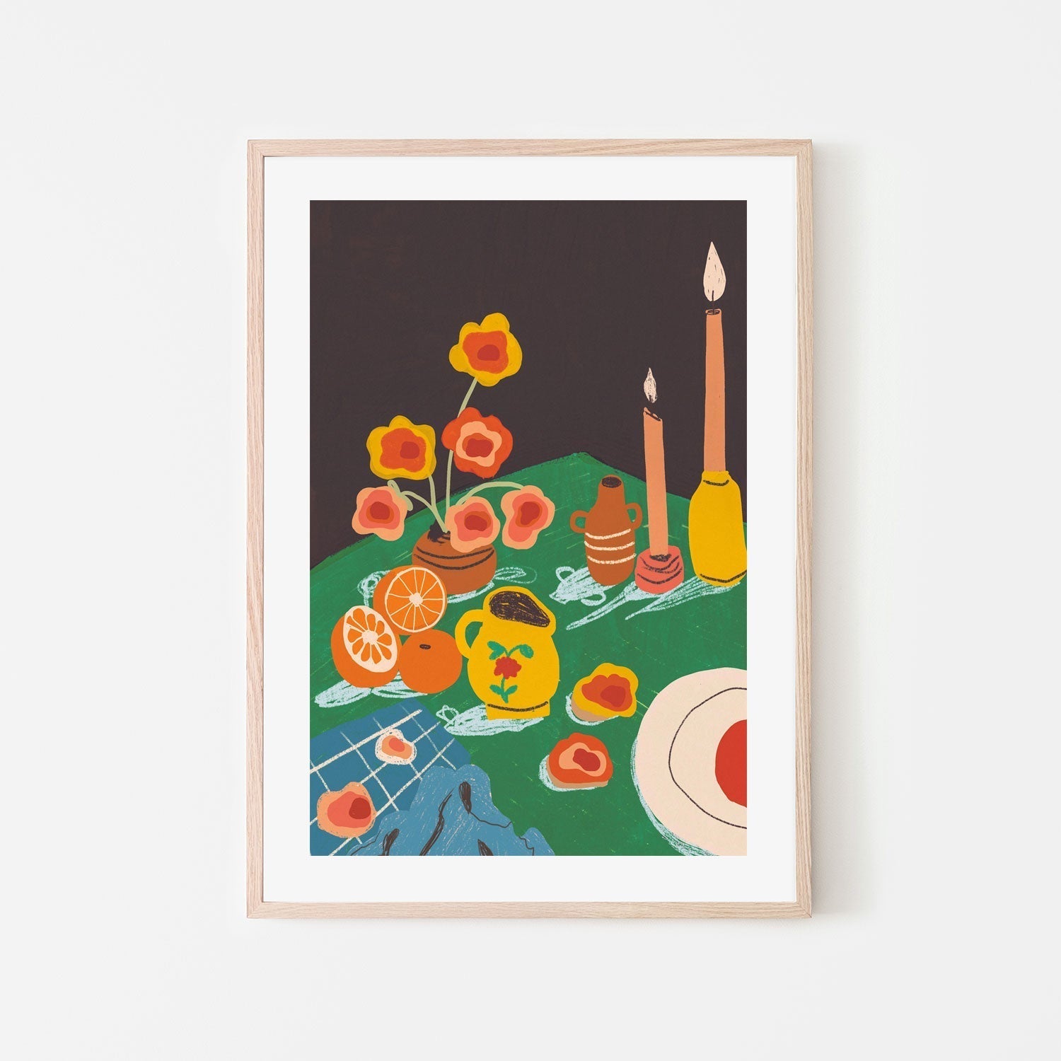 wall-art-print-canvas-poster-framed-Green Table , By Gigi Rosado-GIOIA-WALL-ART