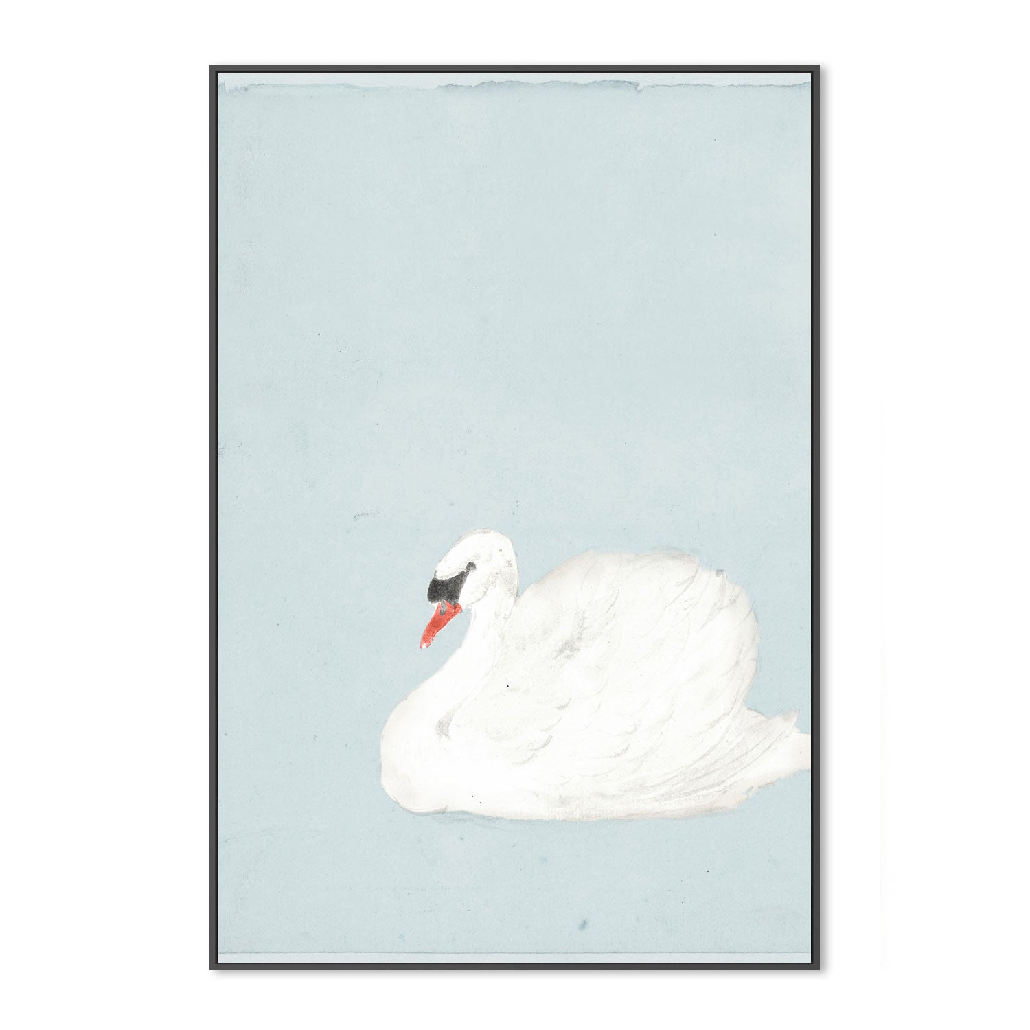 wall-art-print-canvas-poster-framed-Green Vintage Swan , By Leah Straatsma-3