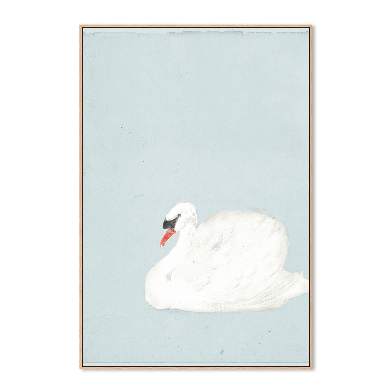 wall-art-print-canvas-poster-framed-Green Vintage Swan , By Leah Straatsma-4