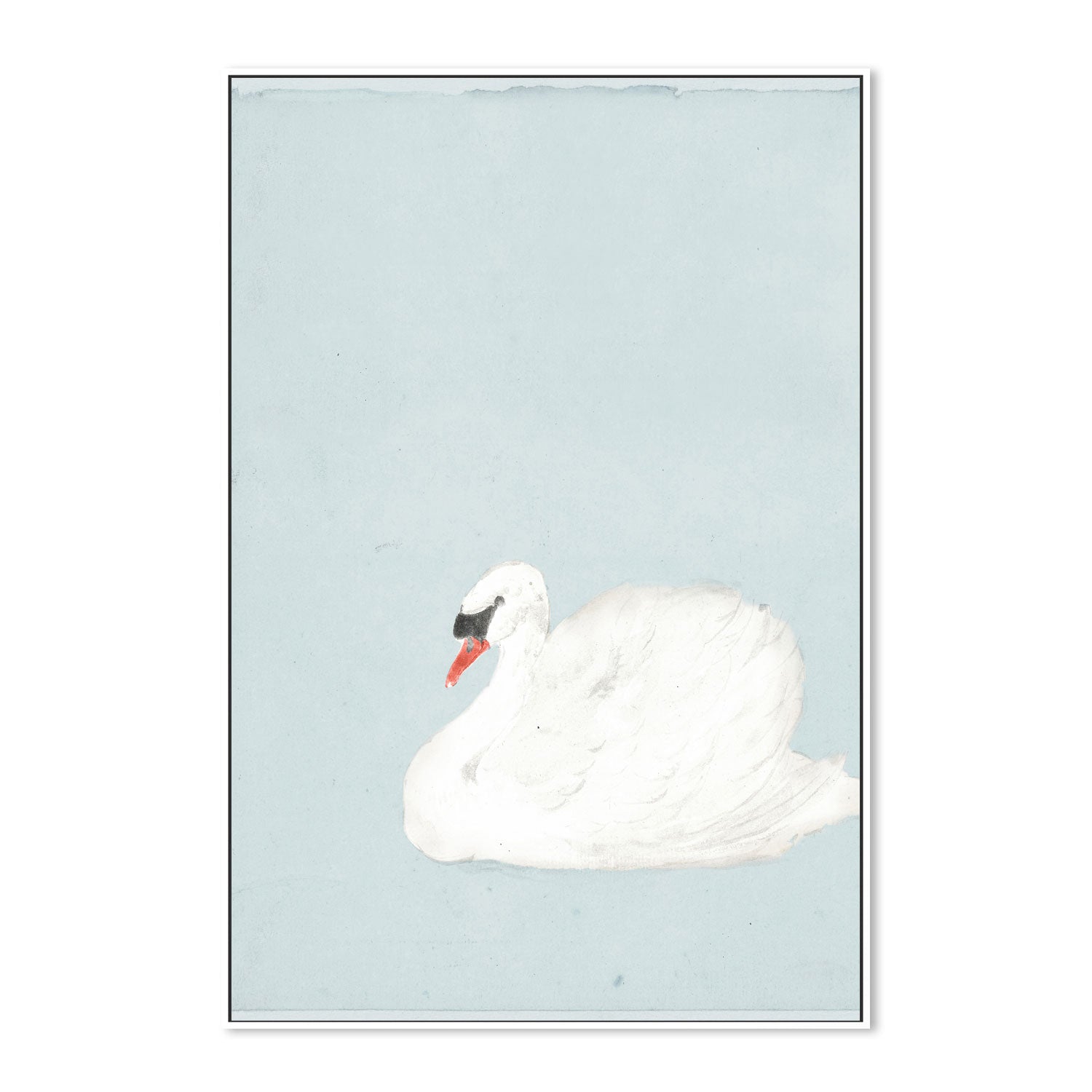 wall-art-print-canvas-poster-framed-Green Vintage Swan , By Leah Straatsma-5