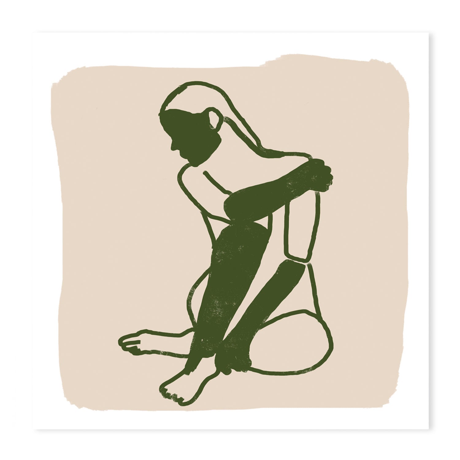 wall-art-print-canvas-poster-framed-Green Woman-by-Sharyn Bursic-Gioia Wall Art