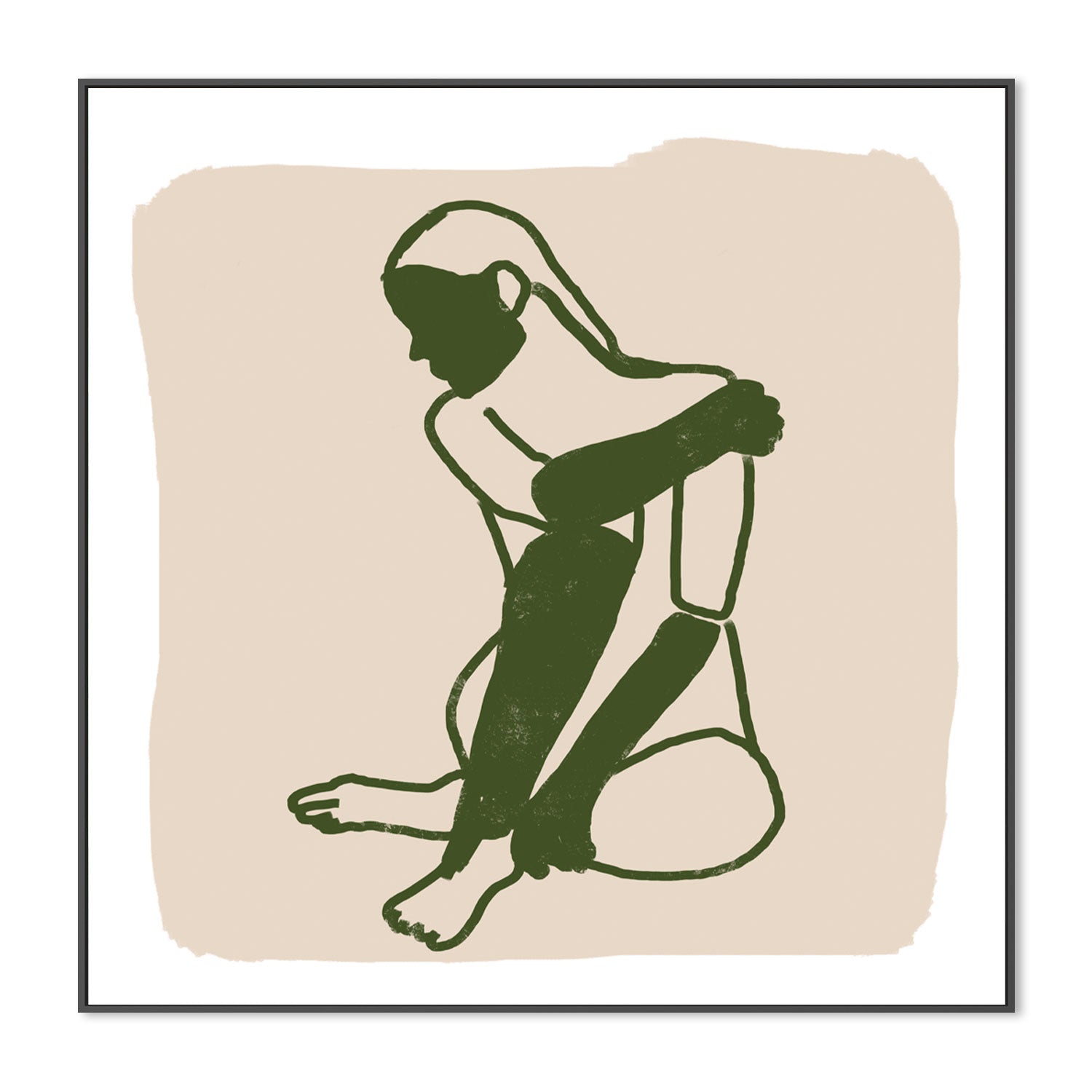 wall-art-print-canvas-poster-framed-Green Woman-by-Sharyn Bursic-Gioia Wall Art