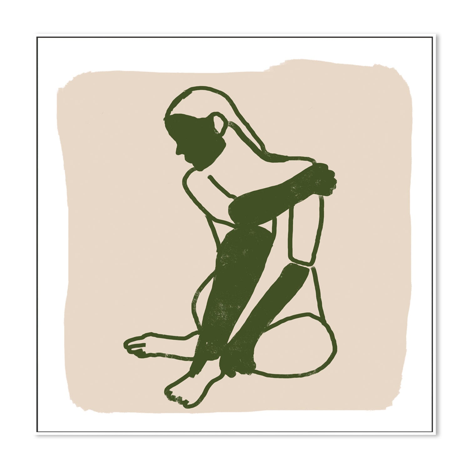 wall-art-print-canvas-poster-framed-Green Woman-by-Sharyn Bursic-Gioia Wall Art