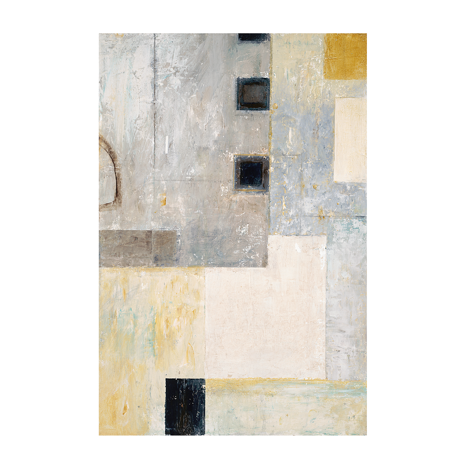 wall-art-print-canvas-poster-framed-Grey City Blocks, Style A , By Chris Mills-1