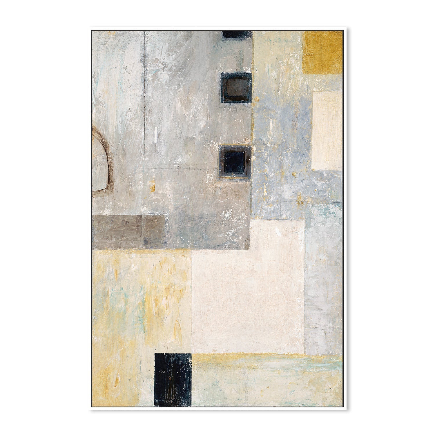 wall-art-print-canvas-poster-framed-Grey City Blocks, Style A , By Chris Mills-5