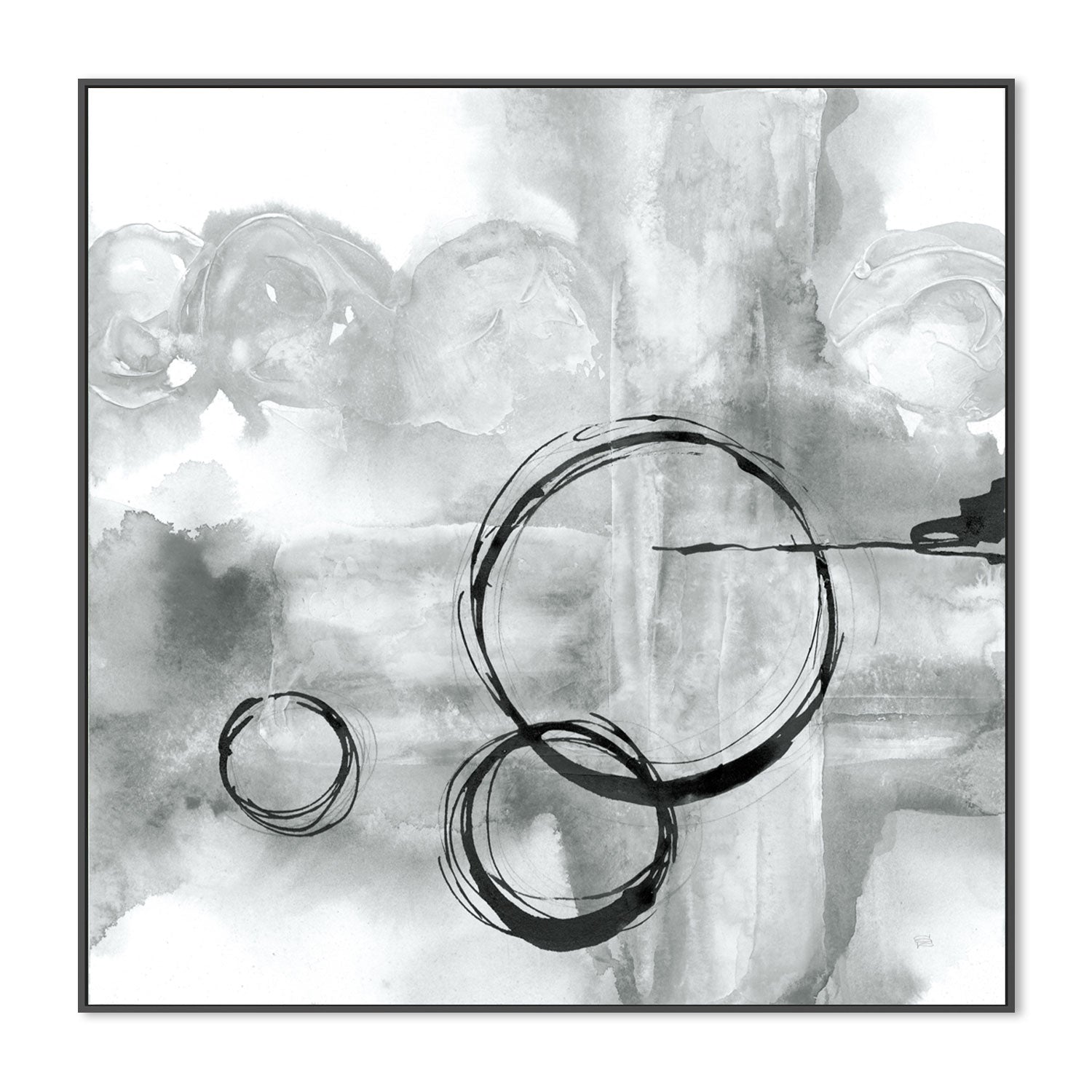 wall-art-print-canvas-poster-framed-Grey Full Circle, Style B , By Chris Paschke-GIOIA-WALL-ART