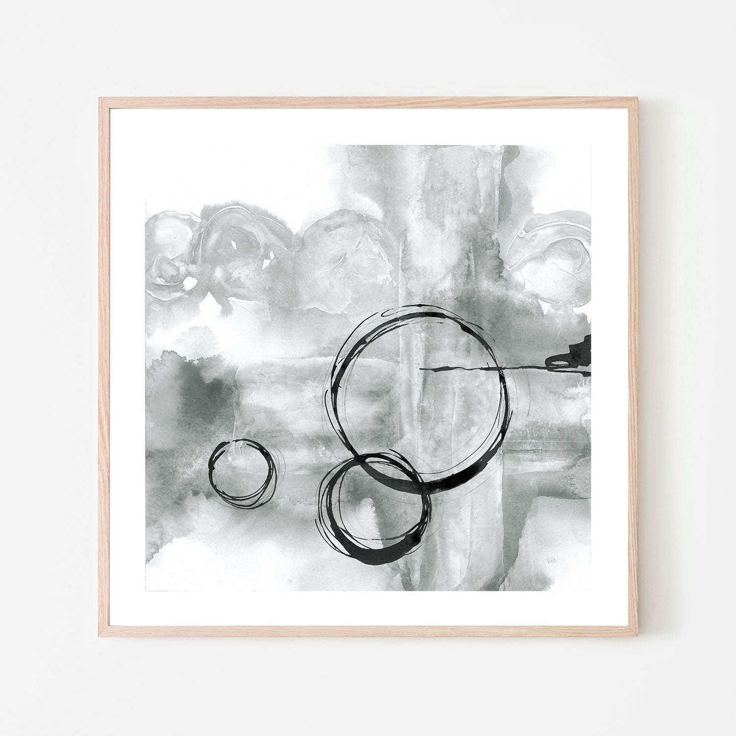 wall-art-print-canvas-poster-framed-Grey Full Circle, Style B , By Chris Paschke-GIOIA-WALL-ART