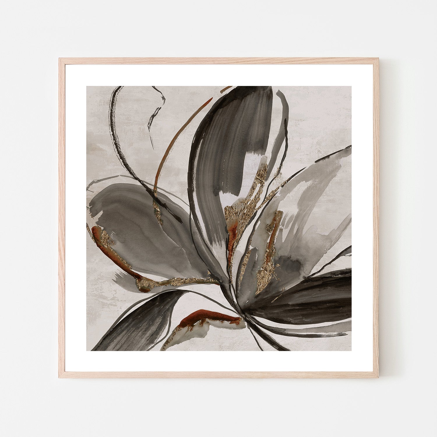 wall-art-print-canvas-poster-framed-Grey Glory, Brown Tone , By Asia Jensen-6