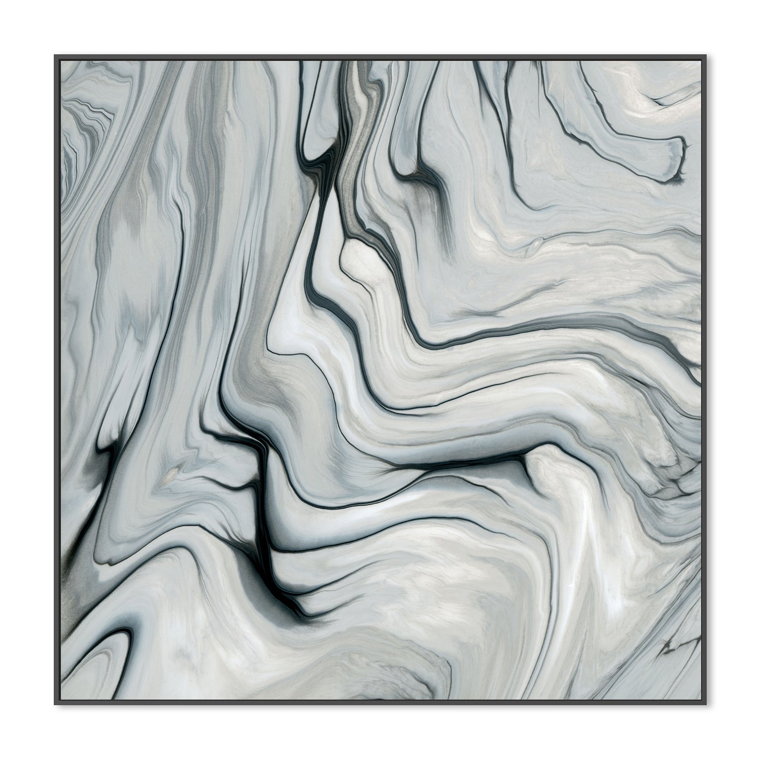 wall-art-print-canvas-poster-framed-Grey Silver Black , By Cathy Anderson , By Cathy Anderson-3