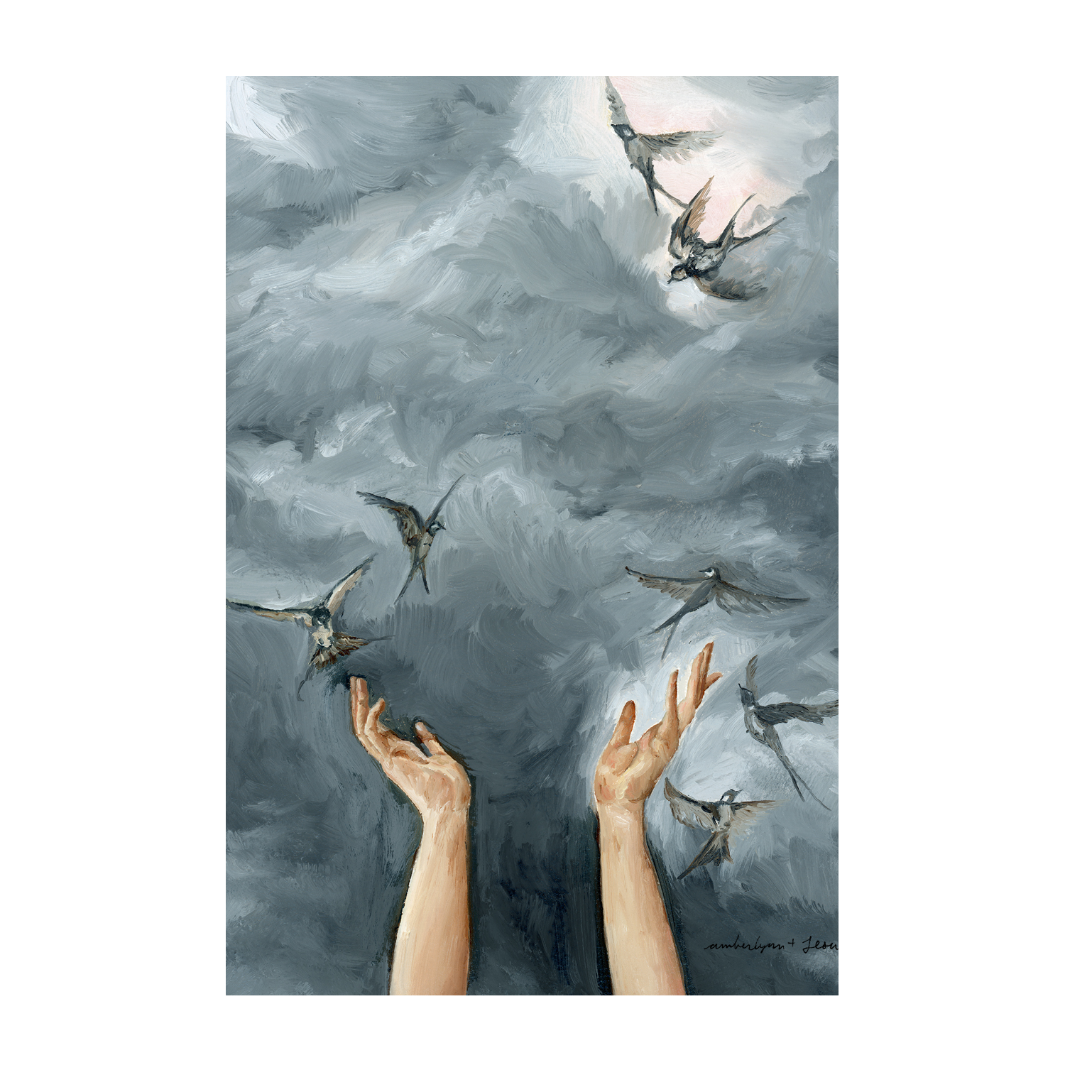 wall-art-print-canvas-poster-framed-Hands Held Open , By Amberlynn Lillie-1