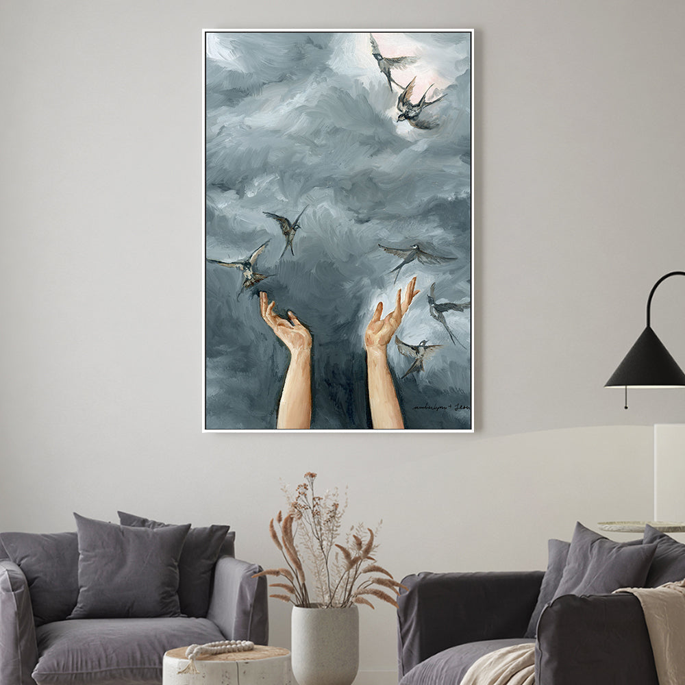 wall-art-print-canvas-poster-framed-Hands Held Open , By Amberlynn Lillie-2