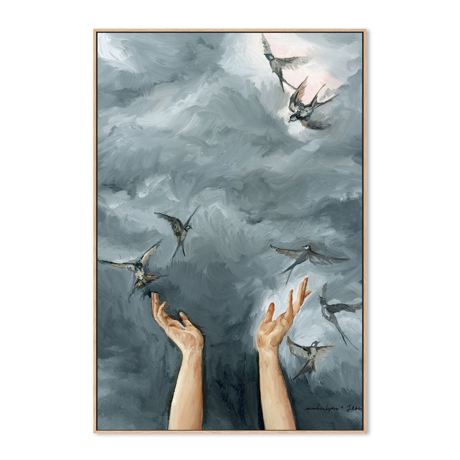 wall-art-print-canvas-poster-framed-Hands Held Open , By Amberlynn Lillie-4