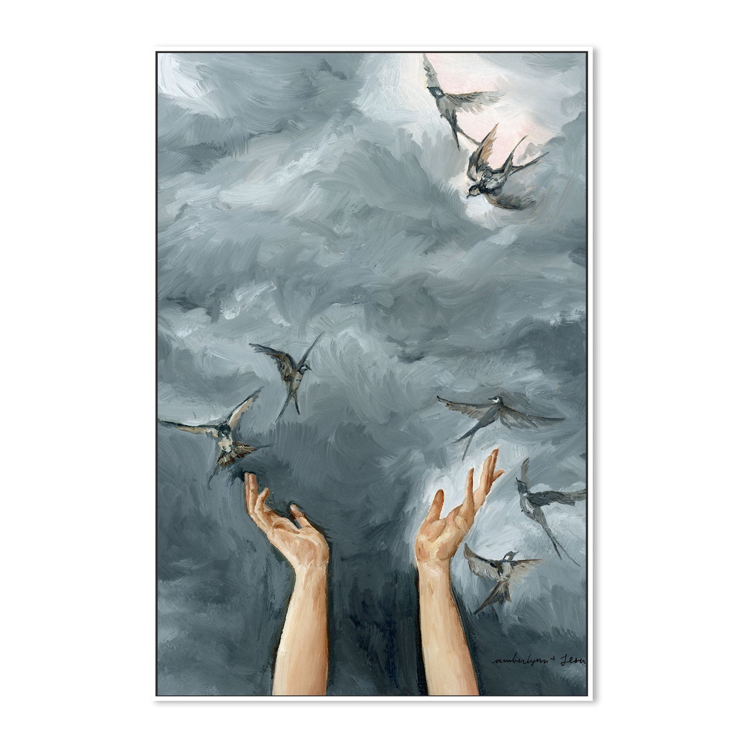 wall-art-print-canvas-poster-framed-Hands Held Open , By Amberlynn Lillie-5