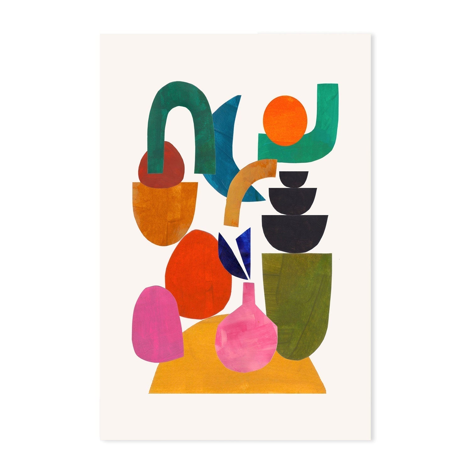 wall-art-print-canvas-poster-framed-Happily Stacked , By Ejaaz Haniff-GIOIA-WALL-ART