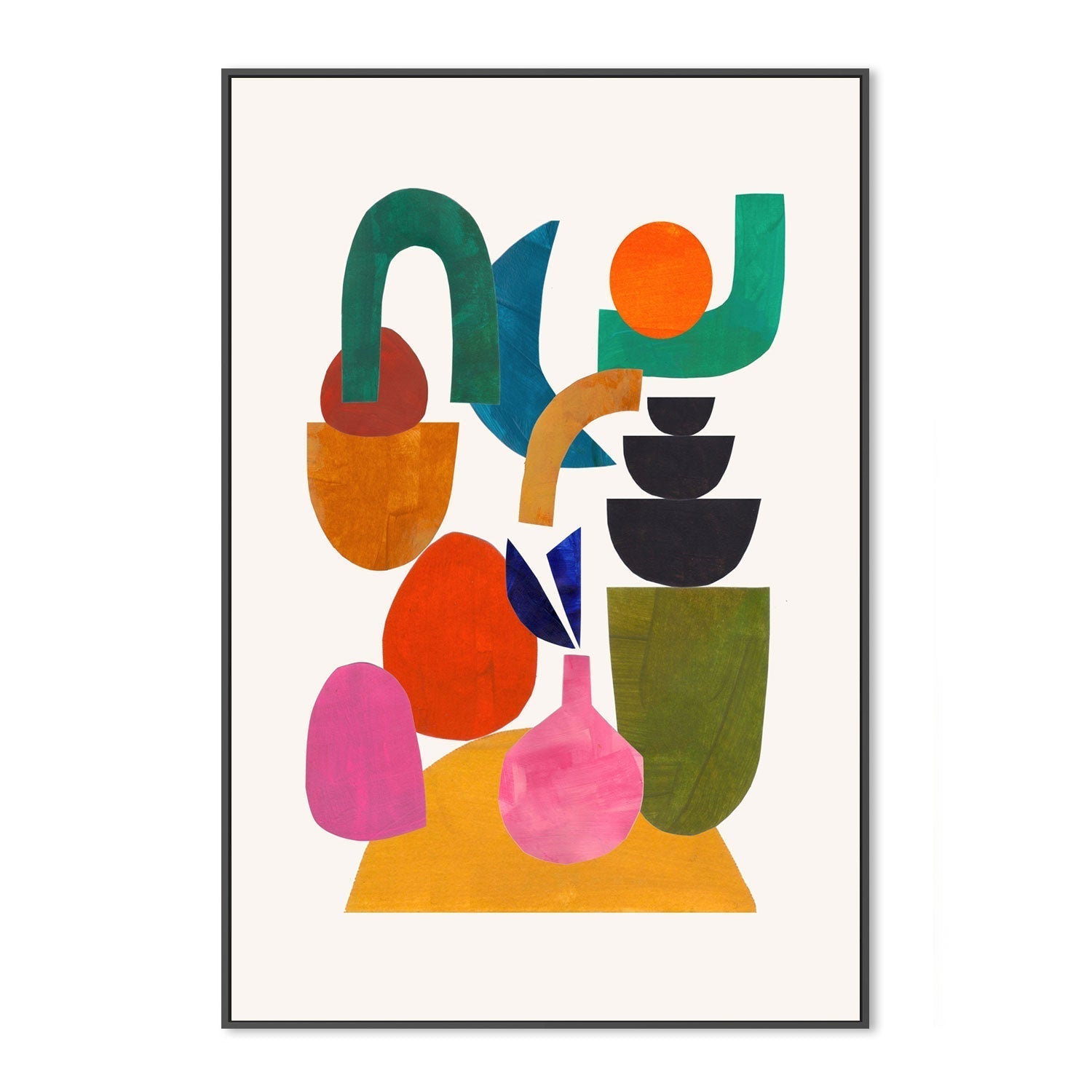 wall-art-print-canvas-poster-framed-Happily Stacked , By Ejaaz Haniff-GIOIA-WALL-ART