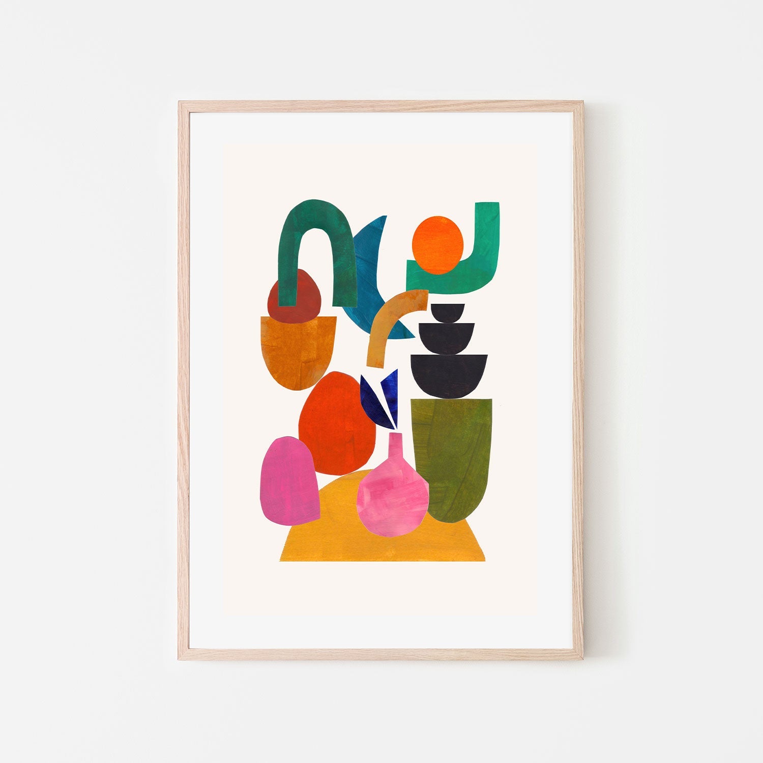 wall-art-print-canvas-poster-framed-Happily Stacked , By Ejaaz Haniff-GIOIA-WALL-ART