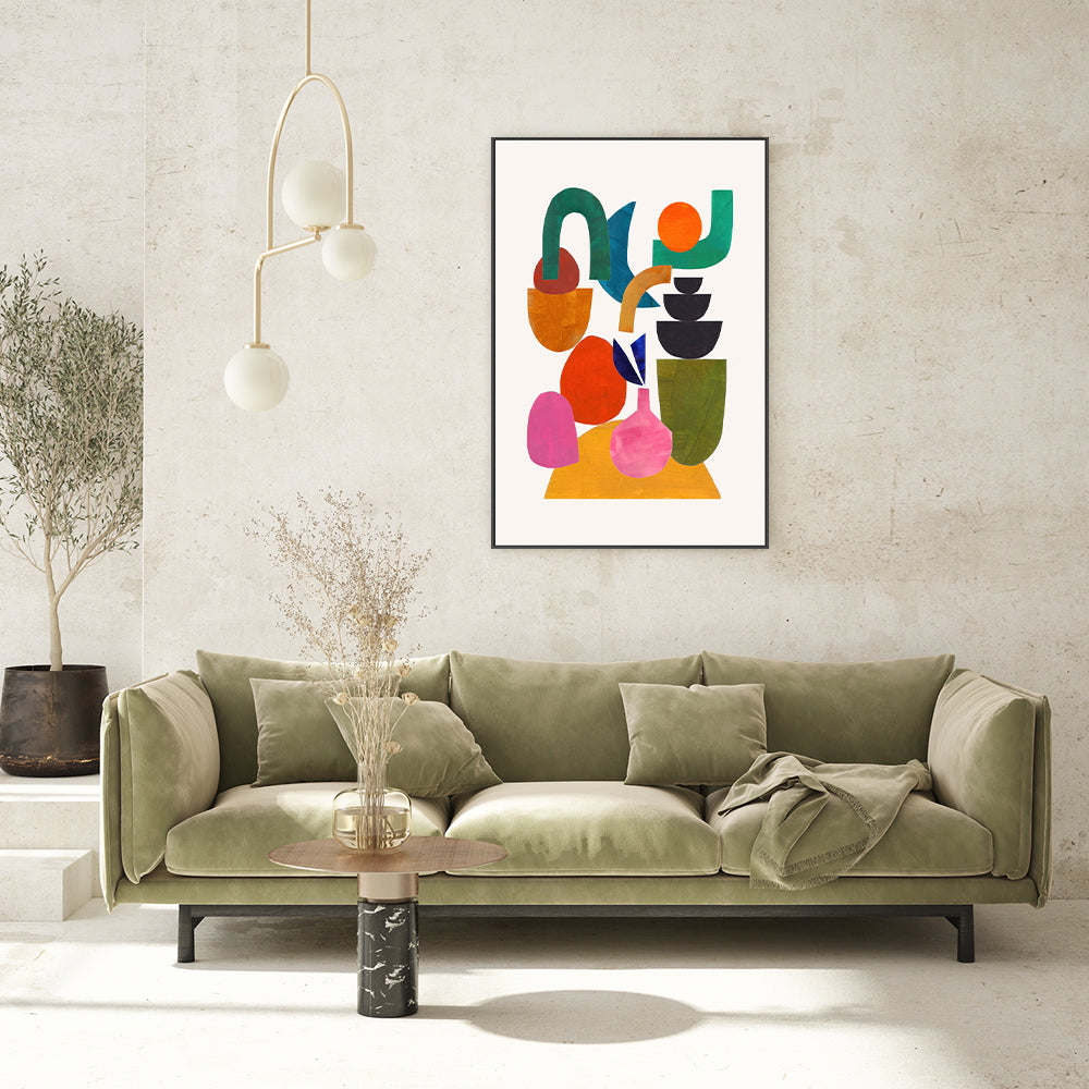 wall-art-print-canvas-poster-framed-Happily Stacked , By Ejaaz Haniff-GIOIA-WALL-ART