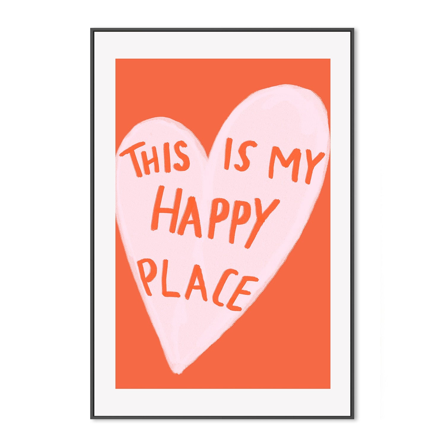 wall-art-print-canvas-poster-framed-Happy Heart Message-3